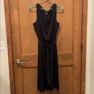 Black lace cocktail dress